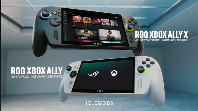 The #rogxboxally and #rogxboxallyx handhelds are coming this holiday season 2025! 

Powered by #amdryzen chips and running a handheld-optimized #Xbox app, these devices promise next-level portable #gaming. 

More updates, reviews & news soon at http://baskingamer.com

 #XboxShowcase #Asus #baskingamer #games