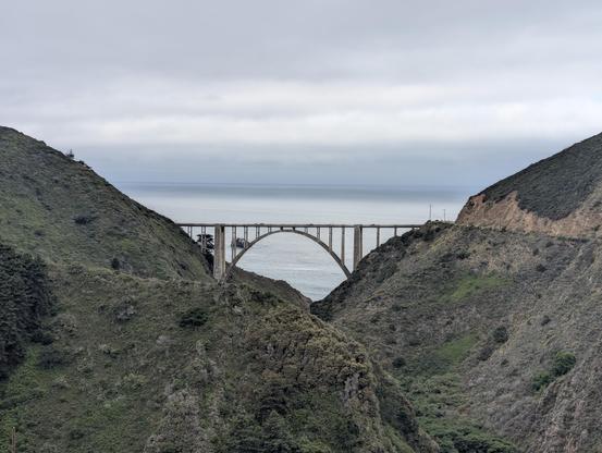 Bixby Bridge from Coast Road. This was the only place where tourist numbers seemed to be normal.
