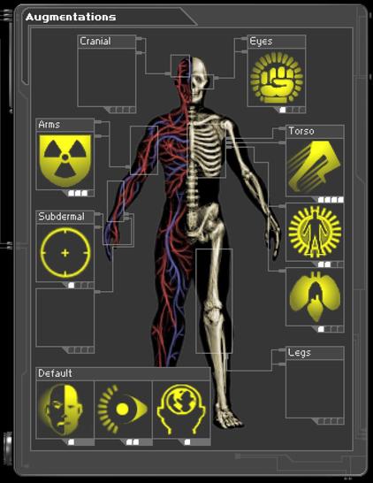 F3 - Targeting (Level 1)
F6 - Environmental Resistance (Level 3)
F8 - Combat Strength (Level 1)
F9 - Speed Enhancement (Level 4)
F10 - EMP Shield (Level 2)
F11 - Synthetic Heart (Level 1)
F12 - Light (Level 2)
