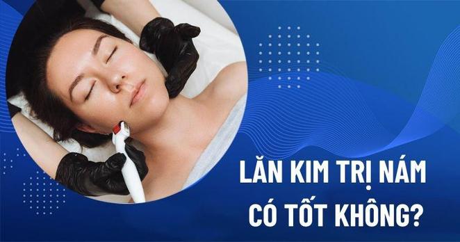 lăn kim trị nám
