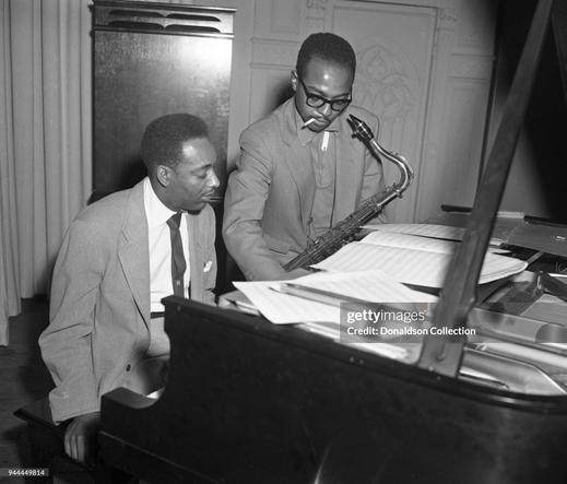 Recording the "Moodsville" Album at Fulton Studios
Jazz saxophonist James Moody records his "Moodsville" album with pianist Sadik Hakim on May 21, 1952 at Fulton Studios for Mercury Records in New York. (Photo by PoPsie Randolph/Michael Ochs Archives/Getty Images) 