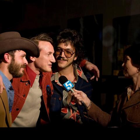 Sean Penn and Diego Luna in MILK.
