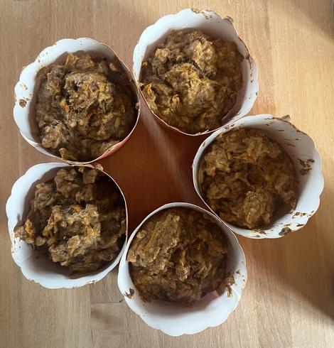 Kleine Muffins von oben fotografiert 
