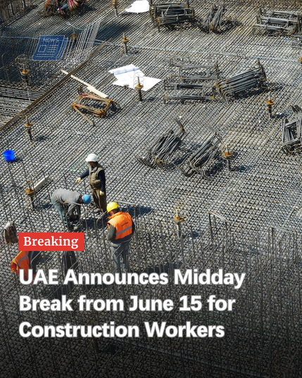 midday break for construction workers