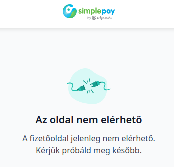 Simplepay oldal nem elérhető.