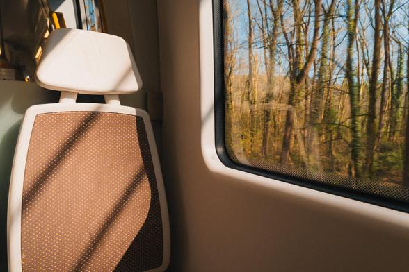 Sitz im Euskotren-Zug