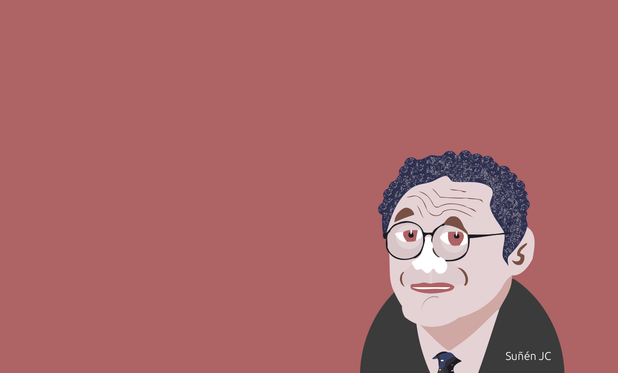 Álvaro García Ortiz. Caricatura de Suñén JC.