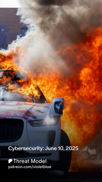Header image for today's newsletter is of a burning Waymo from theverge.com, photo by Benjamin Hanson