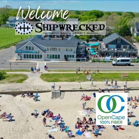 Welcome Shipwrecked Falmouth Heights, MA as a new customer of the OpenCape 100% Fiber Optic Internet Netork