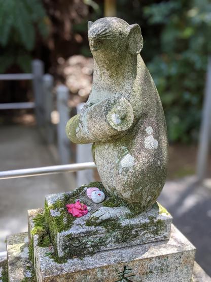 One of the mice guardians of Daikoku-sha, sub-shrine of Otoyo-jinja.