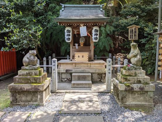 Daikoku-sha's mice guardians have become so popular Oyoto-jinja has become known as the 'Mice Shrine'.