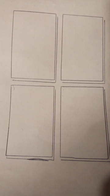 Stack of boxes via a stencil.