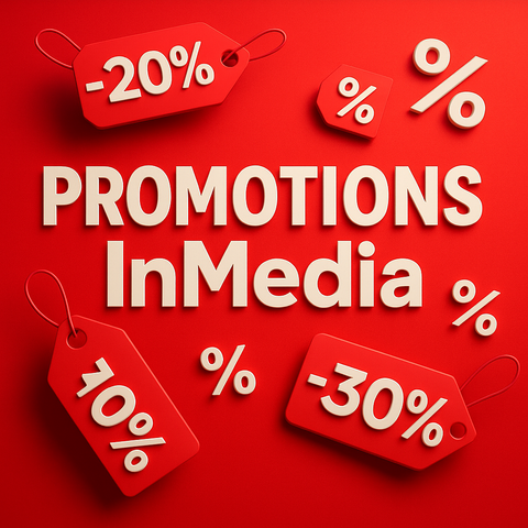 Bannière InMedia Promotions – réductions jusqu’à 30 %