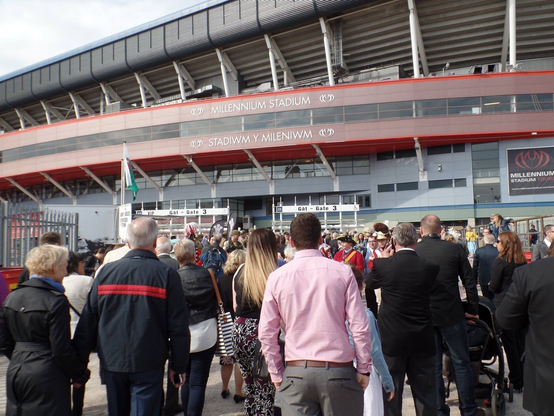 Crowds at Millennium Stadium, Cardiff