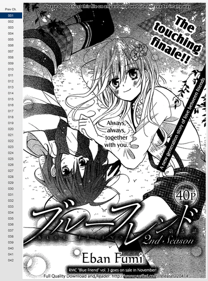 000
The touching finale!!
A new generation story of love between friends
Always, always together with you.
Blue Friend 2nd Season
Eban Fumi
RMC "Blue Friend" vol.3 goes on sale in November!