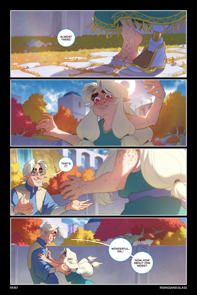 RS167, wherein a younger Dal takes steps with her new leg in a flashback.