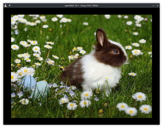 Example of conversion by MSX2+ SCREEN 12 AI Image Converter