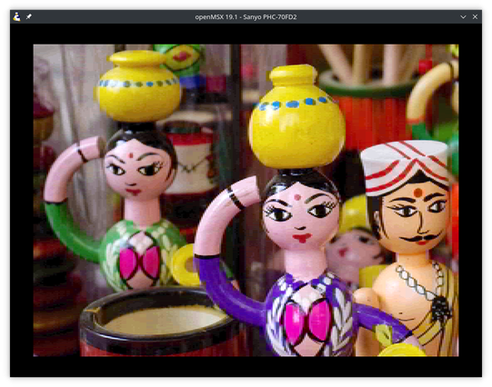 Example of conversion by MSX2+ SCREEN 12 AI Image Converter