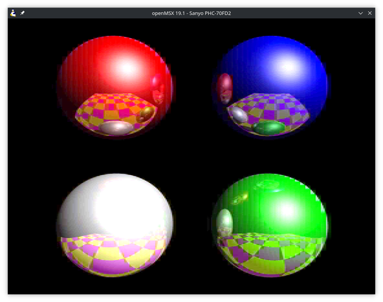 Example of conversion by MSX2+ SCREEN 12 AI Image Converter