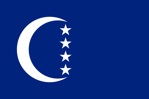 Flag of Grande Comore, Comoros.