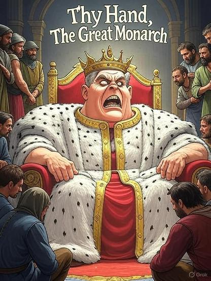“Thy Hand, The Great Monarch” is a scathing satirical poem that critiques an authoritarian Indian leader, portrayed as a self-aggrandizing “titan” ruling through delusion, paranoia, and hypocrisy. Drawing on Alexander Pope’s The Dunciad, Nirad C. Chaudhuri’s Thy Hand, Great Anarch!, and V.S. Naipaul’s India: A Wounded Civilization, the poem constructs a discursive narrative of India’s descent into a “Duffer Zone” of mediocrity, where populism, cronyism, and majoritarianism erode democratic values. It accuses the leader of orchestrating violence (e.g., Gujarat riots, Pehlu Khan’s lynching), enabling economic exploitation (e.g., Rafale, DHFL scandals), and undermining constitutional principles through policies like demonetization and CAA-NRC. The poem’s psychological portrait aligns with Adorno’s Authoritarian Personality, highlighting traits like conventionalism, aggression, and anti-intraception, while Foucault’s concepts of panoptic surveillance and biopolitics frame the leader’s control mechanisms. Through vivid imagery and historical parallels (Mussolini, Hitler), it calls for resistance against a regime of deceit, urging a recall to reclaim India’s diverse soul from theocratic and neoliberal decay.