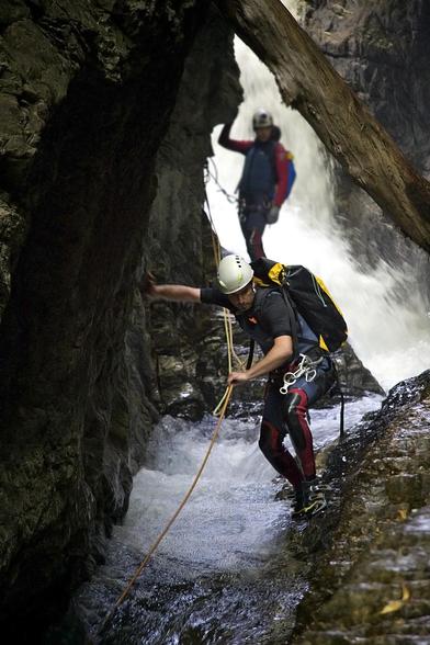 Foto del descenso del barranco de Eriste (HUESCA)