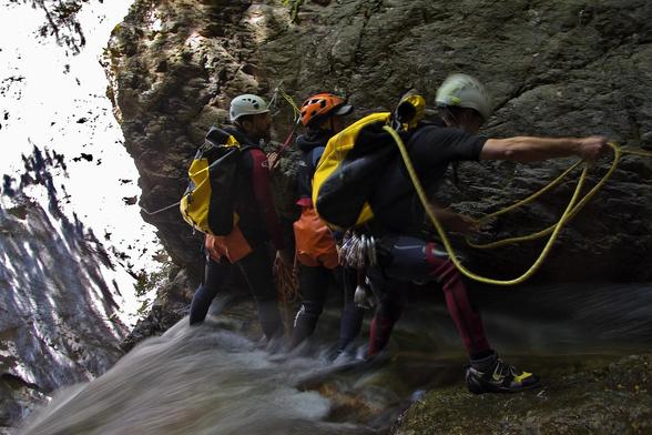 Foto del descenso del barranco de Eriste (HUESCA)