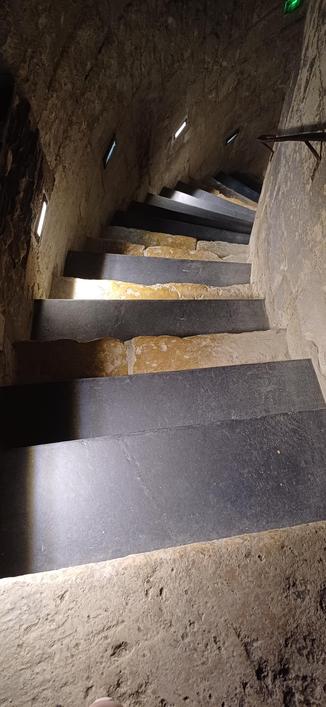 Escalier château d'Angers- Maine-et-Loire
