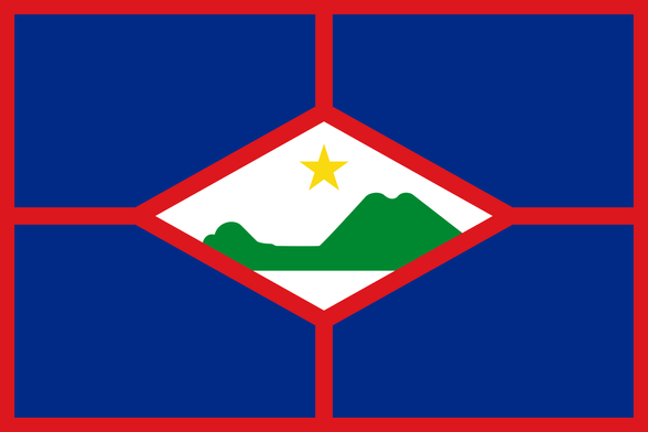 Flag of Sint Eustatius, a dependent territory of Netherlands.