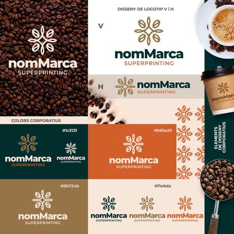 Disseny de logotip professional amb manual d'imatge corporativa a SuperPrinting.cat