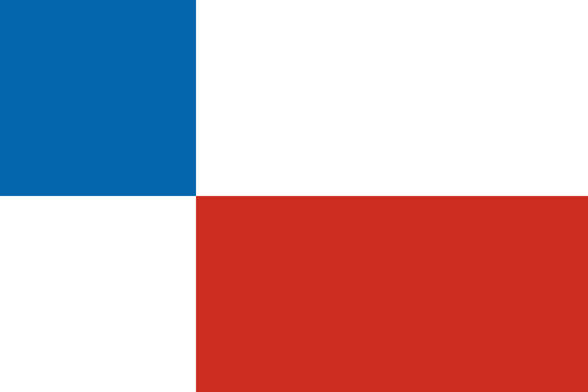 Flag of Banská Bystrica, Slovakia.