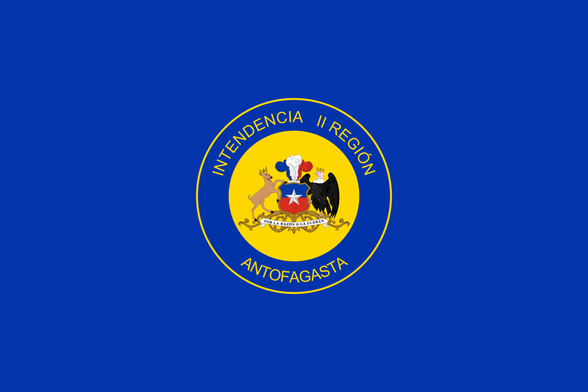 Flag of Antofagasta, Chile.