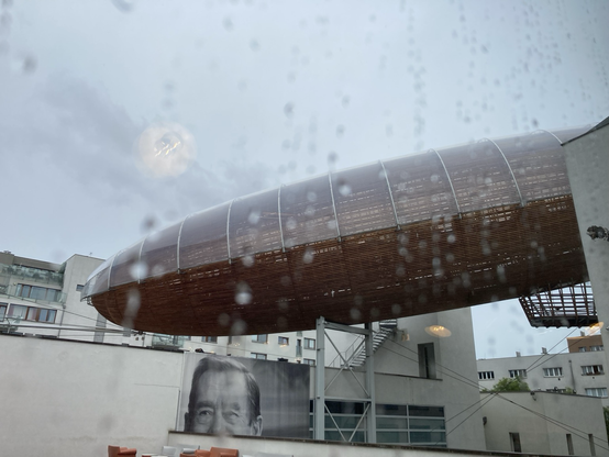Giant wooden airship