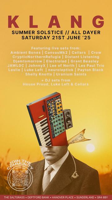 Klang poster. Venue mostly The Saltgrass, I think