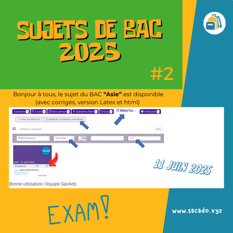 sujet bac Asie