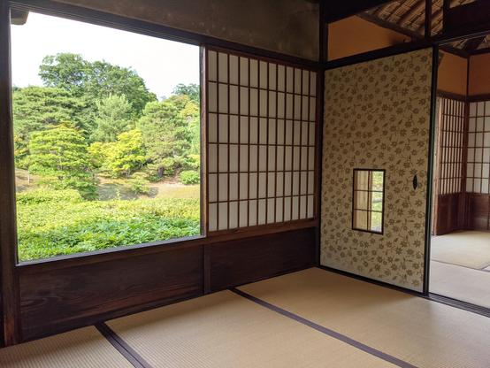 Looking out from the Geppa-ro teahouse.