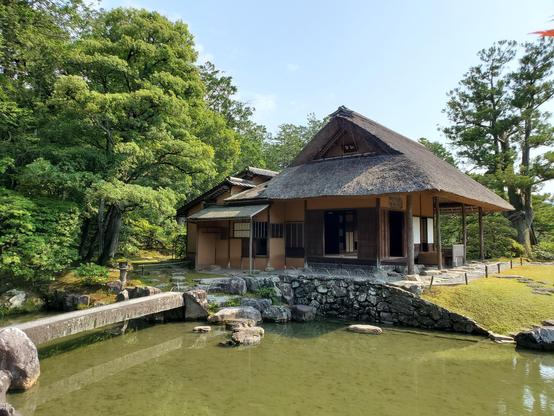 The Shokin-tei teahouse.