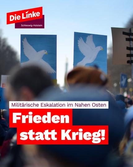Militärische Eskalation im Nahen Osten
Frieden statt Krieg!