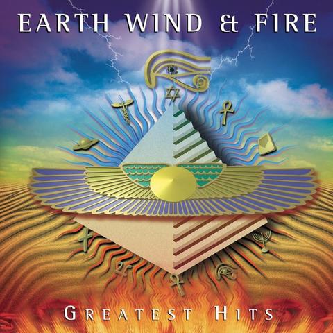 An image of the cover of the album 'Greatest Hits' by Earth, Wind & Fire