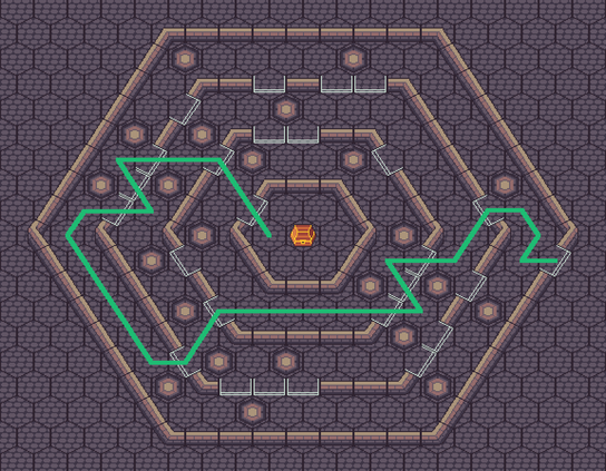Solution of the previous maze image