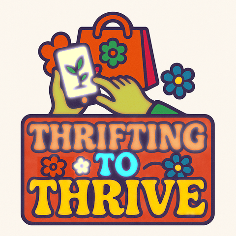 Logo: Thrifting to thrive!