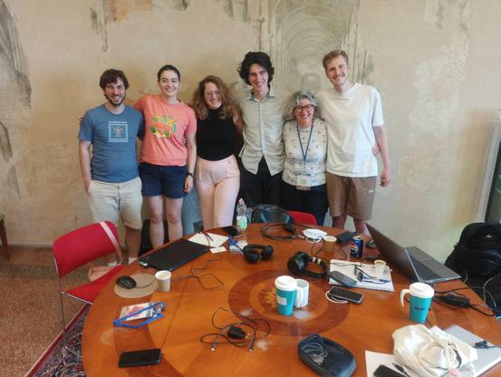 A group picture of me and my research task team mates.
