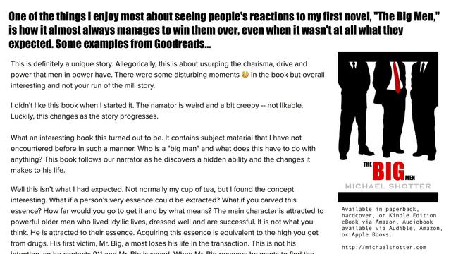 Goodreads reviews of Michael Shotter's book "The Big Men"
