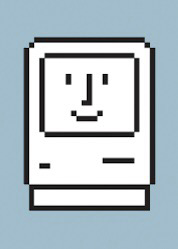 The original Happy Mac startup icon. 