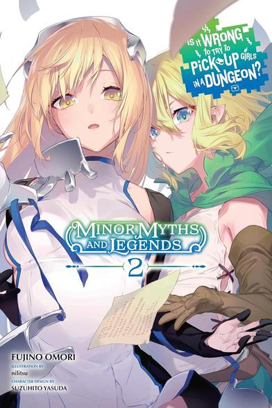 The cover shows Aiz, looking startled, and Lyu, looking stoic.  Lyu is throwing a short story on a piece of paper at the reader.