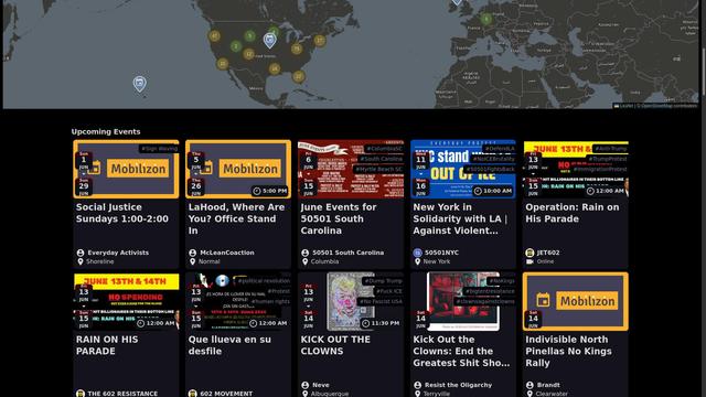 main page events.pol-rev.com screenshot
