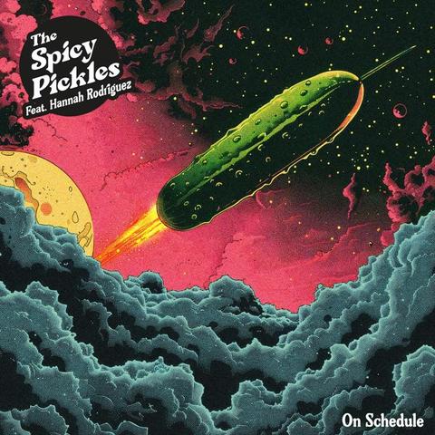 An image of the cover of the record album 'On Schedule' by The Spicy Pickles