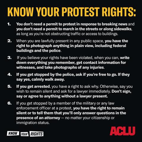 Know your protest rights