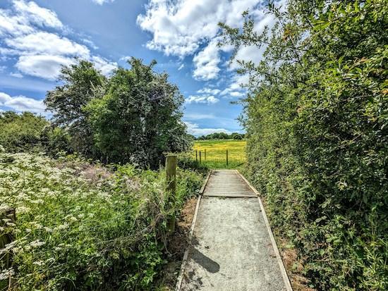 Photograph of a footpath on one of the 300 free walks on Hertfordshire Walker