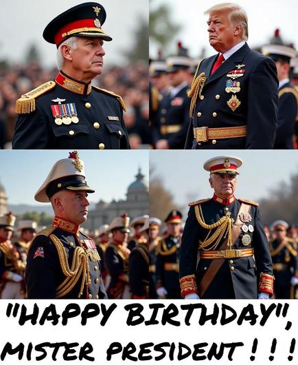 TRUMP'S "HAPPY BIRTHDAY, MISTER PRESIDENT !"